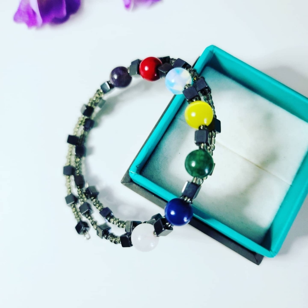 7 Chakra Handcrafted bracelet 😍